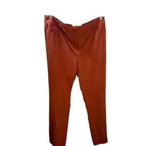 Amanda + Chelsea Womens Rust Pants Size 14